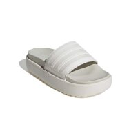 adidas Platform Adilette Damen - chalk white/chalk white/orbit grey