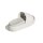 adidas Platform Adilette Damen - chalk white/chalk white/orbit grey