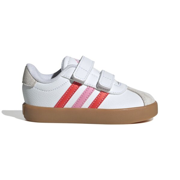 adidas Vl Court 3.0 Kids Schuhe Kinder - white/bright red/bliss pink