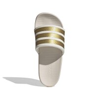 adidas Adilette Comfort 2.0 Badeschlappen Damen - off white/gold met./chalk white