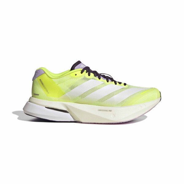 adidas Adizero Boston 13 Schuhe Damen - solar yellow/white/powder plum