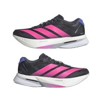 adidas Adizero Boston 13 Schuhe Damen - core black/lucid pink/cobalt blue