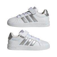 adidas Grand Court 3.0 Schuhe Kinder - white/silver met./silver met.