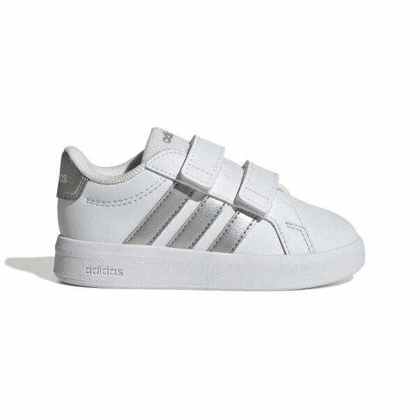 adidas Grand Court 3.0 Schuhe Kinder - white/silver met./silver met.