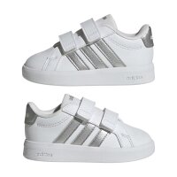 adidas Grand Court 3.0 Schuhe Kinder - white/silver met./silver met.