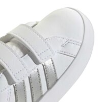 adidas Grand Court 3.0 Schuhe Kinder - white/silver met./silver met.