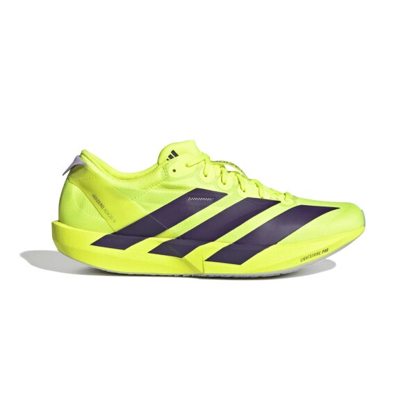 adidas Adizero Adios 9 Laufschuhe Herren - solar yellow/aurora plum/powder plum