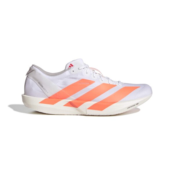 adidas Adizero Adios 9 Laufschuhe Herren - white/lucid orange/lucid red