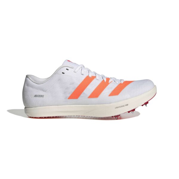 adidas Adizero Weitsprungschuhe - white/lucid orange/lucid red