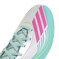 adidas F50 Elite FG Kinder Aurora Radiante - white/lucid pink/flash aqua