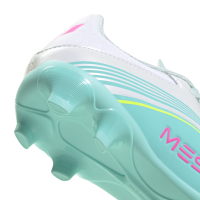 adidas F50 League MG Kinder Aurora Radiante - white/lucid pink/flash aqua