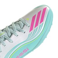 adidas F50 League TF Kinder Aurora Radiante - white/lucid pink/flash aqua