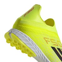 adidas F50 Pro Laceless Turf Fußballschuhe - team solar yellow 2/core black/lucid red