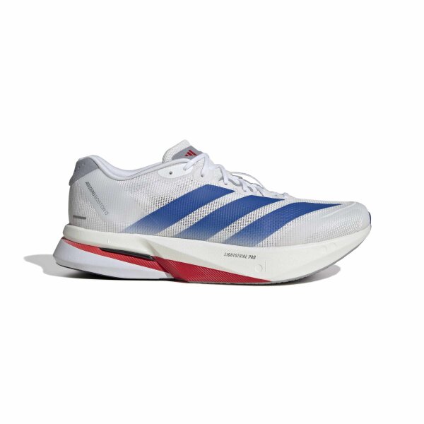 adidas Adizero Boston 13 M Laufschuhe Herren - white/team royal blue/halo silver