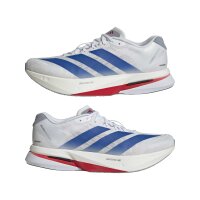 adidas Adizero Boston 13 M Laufschuhe Herren - white/team royal blue/halo silver