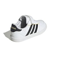 adidas Breaknet Sleek Schuhe Kinder - white/core black/orange tint