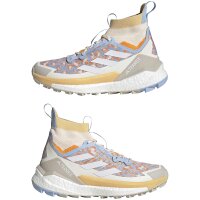 adidas Terrex Free Hiker 2.0 Wanderschuhe Damen - glow blue/white/pure tangerine