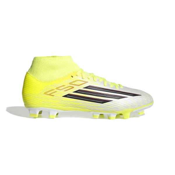 adidas F50 Club Mid Fg/Mg Fußballschuhe - team solar yellow 2/core black/lucid red