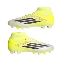 adidas F50 Club Mid Fg/Mg Fußballschuhe - team solar yellow 2/core black/lucid red