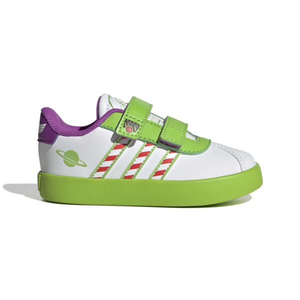 adidas Vl Court Buzz Cf I Sportschuhe Kinder - white/white/semi solar green