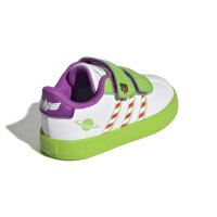 adidas Vl Court Buzz Cf I Sportschuhe Kinder - white/white/semi solar green