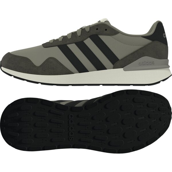 adidas Run 60S 4.0 Schuhe Herren - silver pebble/core black/shadow olive