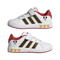 adidas Disney Micky Maus Grand Court Schuhe Kinder - white/core black/bold gold