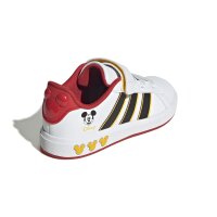 adidas Disney Micky Maus Grand Court Schuhe Kinder - white/core black/bold gold