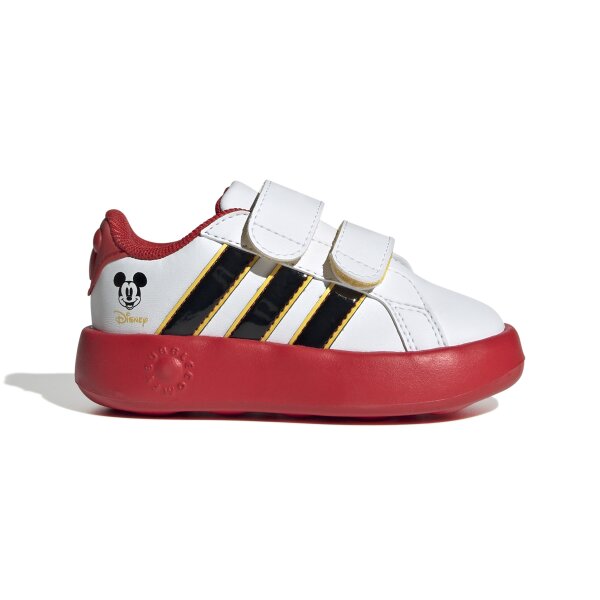 adidas X Micky Maus Grand Court Schuhe Kinder - white/core black/bold gold