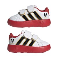 adidas X Micky Maus Grand Court Schuhe Kinder - white/core black/bold gold
