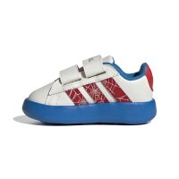 adidas X Marvel Spider-Man Grand Court Schuhe Kinder - cloud white/pure ruby/bright blue