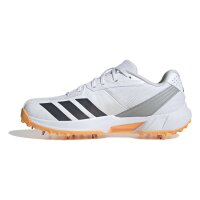 adidas 22Yds Spike Cricket-Schuhe Unisex - white/aurora onix/lucid tangerine