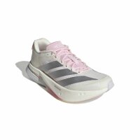 adidas Adizero Boston 13 Schuhe Damen - core white/silver met./clear pink