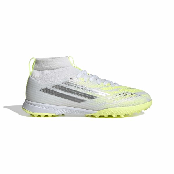 adidas F50 Sparkfusion League Tf J Fußballschuhe Kinder - white/iron met./hi-res yellow