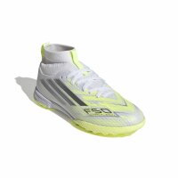 adidas F50 Sparkfusion League Tf J Fußballschuhe Kinder - white/iron met./hi-res yellow