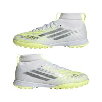 adidas F50 Sparkfusion League Tf J Fußballschuhe Kinder - white/iron met./hi-res yellow