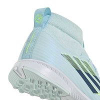 adidas F50 Sparkfusion League TF High Kinder Ice Cold Precision - almost blue/dusky petrol/hi-res yellow