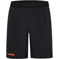 hummel HmlBlaze Pro Trainingsshorts Herren - schwarz/orange