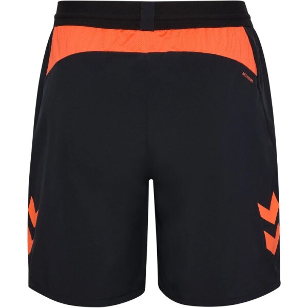 hummel hmlBLAZE PRO Trainingsshorts Kinder - schwarz/orange - 152